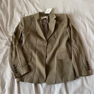 OAK + FORT Khaki Blazer